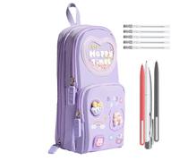 Case de lápiz: Bolsa de con Gran Capacidad para escuelas, Bolsas Escolares Creativas, Organizador Elegante, Linda Bolsa de en pie para niñas, Suministros universitarios y Escolares, escrit