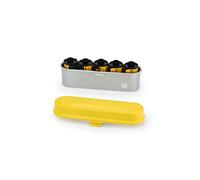 Case de pelcula Kodak - para 5 rollos de pelculas de 35 mm - Case de acero retro compacto para clasificar y proteger los rollos de pelcula (la pel