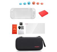 Case de Transporte de Fioorky para Nntendo Switch 2 con una Pantalla Protectora de Pantalla de Vidrio Templado con Estuche Duro con Estuche de Silicona y Tapas de Agarre de pul