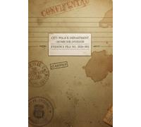Case File Reading Journal: A Book Tracker and Review Log for Mystery, Thriller, and Suspense Lovers | 50 Books
