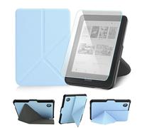 Case for 6" Kobo Clara Colour/BW/2E Ereader, Includes a Screen Protector - 6 Inch Premium PU Leather Cover with Auto Sleep/Wake (Periwinkle Blue, 6 Inch)