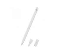 Case for Apple Pencil 2 with Silicone Overlay on The Stylus White
