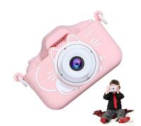 Case for Children Cat Look - Cubierta de Silicona Suave, Concha de anticuco | Lindo diseño en cómics, protección de cámaras HD Infantil, Accesorios prácticos de Juegos, Escuela, Salidas,