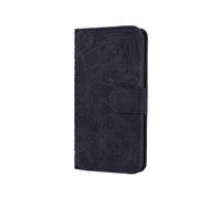 Case for Iphone 13pro Black-embossed Sunflower Leather Case-double ...