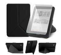 Case for Kobo Clara Colour(2024)/Clara BW/2E - 6" Cover with Origami Stand & Auto Wake/Sleep Compatible with Model N367/N365/N506 (Black, 6 Inch)