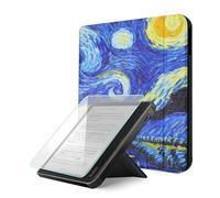Case For Kobo Libra Colour/Kobo Libra 2, Includes a Case & Screen Protector - 7" Origami Cover Fit for Kobo Libra (Model N418/N428) with Auto Sleep/Wake(Starry Night, 7 icnh)