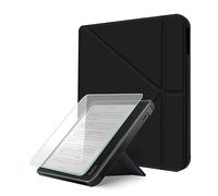 Case For Kobo Libra Colour/Kobo Libra 2, Includes a Case & Screen Protector - 7" Origami Cover Fit for Kobo Libra (Model N418/N428) with Auto Sleep/Wake (Black, 7 Inch)