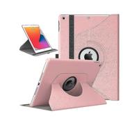 Case for New Ipad Pro12.9 2018, 360 Degree Rotation Protective Cover, Leather Cover Rotatable Stand Magnetic for Auto Sleep / Wake (rose Gold)
