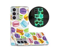 Case for Samsung Galaxy S21 Ultra Fluorescent Luminous Night Glow Soft Rubber Bumper Handytasche Coque Etui - Hamburger