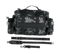Case Funda Impermeable para Carretes Y Líneas de Pesca con Gran Capacidad Y de Fijación Material Oxford Resistente Adecuada para, Gris