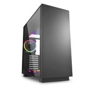 CASE GAMING PURE STEEL BLACK RGB ATX VETRO TEMPERATO - NERO