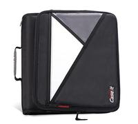Case-it - Carpeta Universal con Cremallera 2.0, Junta tórica de 1.5 Pulgadas, Bolsillo Acolchado extraíble con Capacidad para portátiles de hasta 13 Pulgadas, múltiples Bolsillos, Capacidad de 325