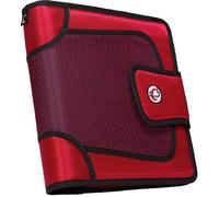 Case-It cierre de velcro 5,08 cm anillas con archivo Tab, s-816-gre, color rosso