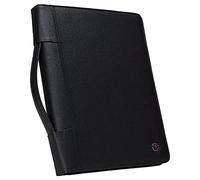 Case-it Executive Zippered Padfolio with Removable 3-Ring Binder and Letter Size Writing Pad, Black (PAD-40)