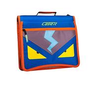 Case-it Monster Eye - Carpeta con cremallera O de 2 pulgadas con archivo expandible extraíble de 5 pestañas, azul nave (M-276-ME azul marino)
