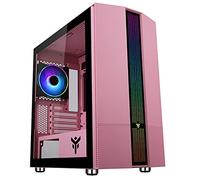 Case Itek Case LIFLIG P41 - Gaming Mini Tower MATX, 12cm ARGB Fan, 2xUSB3, Side Panel Temp Glass, Pink Edition