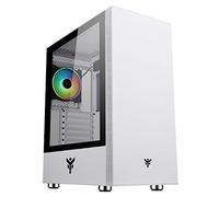 Case Itek Vertibra S210W - Torre de Juegos Middle Tower, 12 cm ARGB, 2 x USB3, Side Panel Temp Glass, White Edition
