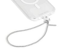 Case-Mate Abalorio de teléfono con cadena plateada, correa antirrobo desmontable, correa de muñeca manos libres para iPhone para mujer, pulsera de teléfono para Galaxy, Pixel y más, delicada cadena de