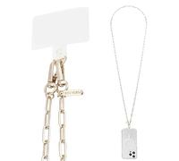 CASE-MATE Cordón Cruzado para teléfono [Funciona con Todos los teléfonos] Correa Manos Libres para teléfono Celular, Dije para teléfono, Soporte de Cadena para el Cuello para iPhone 14 Pro Max/13 Pro