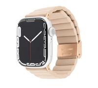 Case-Mate Correa de repuesto para Apple Watch de 42 mm, 41 mm, 40 mm, 39 mm, de piel vegana, para hombre y mujer, compatible con iWatch Series 10/9/8/7/6/5/4/3/2/1/SE, cierre con grabado, pardo