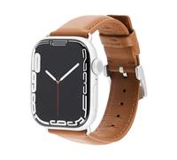 Case-Mate Correa de repuesto para Apple Watch de 42 mm, 41 mm, 40 mm, 39 mm, piel auténtica, para hombres y mujeres, compatible con iWatch Series 10/9/8/7/6/5/4/3/2/1/SE - Correa de cuero distintiva -