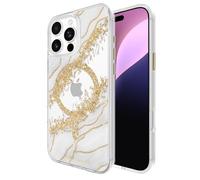 Case-Mate Funda magnética prémium para iPhone 16 Pro MAX [Compatible con MagSafe] - Elegante Funda de mármol con protección contra caídas de 3,6 m - Karat Granite