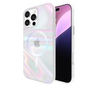 Case-Mate Funda magnética prémium para iPhone 16 Pro MAX [Compatible con MagSafe] - Elegante Funda Iridiscente con protección contra caídas de 3,6 m - Burbuja de jabón