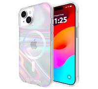 Case-Mate Funda para iPhone 15 - Burbuja de jabón [protección contra caídas de 12 pies] [Compatible con MagSafe] Cubierta magnética con Efecto de Remolino Iridiscente para iPhone 15 de 6.1 Pulgadas,