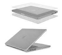 Case-Mate Funda Protectora Compatible con Apple MacBook Pro 16 Pulgadas 2021 [Agarre Firme Gracias a Las Patas de Goma | Peso para Viajes | Incluye Protector de Teclado] - Transparente