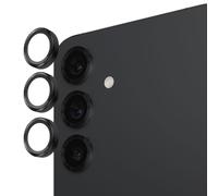 Case-Mate Protector de lente de cámara para Samsung Galaxy S25 Plus con anillos de aluminio negro, doble vidrio templado, duradero, antiarañazos, vista Ultra HD con disparo nocturno, compatible con