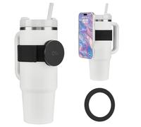 Case-Mate Soporte magnético para teléfono para botella de agua, soporte manos libres con correa para Stanley Cup [compatible con MagSafe] - Accesorios de gimnasio y viaje para mujeres - Compatible con