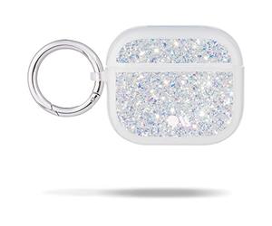 Case-Mate Twinkle Stardust - Funda Protectora Compatible con Apple AirPods de 3ª generación 2021 [Qi cargable | Anillo de Metal Integrado | Recorte para Conector Lightning] - Brillantina