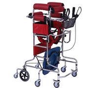 Case Walking Mobility Aid Rodillo giratorio de 360 ° Marco para caminar de pie 8 ruedas Marcos de seguridad para inodoros portátiles para personas mayores Rehabilitación para discapacitados Caminata