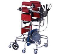 Case Walking Mobility Aid Rodillo giratorio de 360 ° Marco para caminar de pie 8 ruedas Marcos de seguridad para inodoros portátiles para personas mayores Rehabilitación para discapacitados Caminata