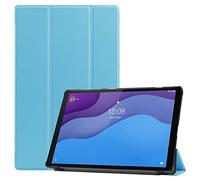 Case2go - Funda Compatible con Lenovo Tab M10 HD Gen 2 - con función de activación automática - Polipiel Caso - Azul Claro
