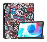 Case2go - Funda Compatible con Realme Pad 10.4 (2021) - con función de activación automática - Polipiel Caso - Pintada