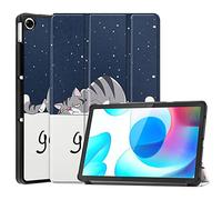 Case2go - Funda Compatible con Realme Pad 10.4 (2021) - con función de activación automática - Polipiel Caso - Good Night