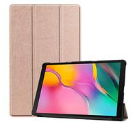 Case2go - Funda Compatible con Samsung Galaxy Tab A 10.1 (2019) - con función de Soporte - Polipiel Caso - Oro Rosa
