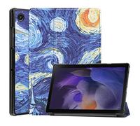 Case2go - Funda Compatible con Samsung Galaxy Tab A8 10.5 (2021) - con función de activación automática - Polipiel Caso - Cielo Estrellado
