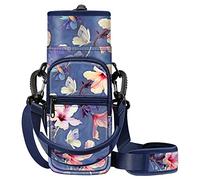 CaseBot Bolsa de Transporte para Botella de Agua, Funda Deportiva para Botella de Agua con Correa de Mano Ajustable para el Hombro y 2 Bolsillos para Hombres y Mujeres, Senderismo, Camping, Viajes,