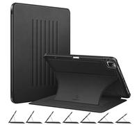 CaseBot Funda magnética para iPad Pro de 12.9 Pulgadas, 6ª generación 2022, múltiples ángulos, Resistente a los Golpes, Cubierta Trasera de TPU Suave con Soporte para lápices, también Compatible con