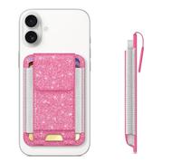 CASEBOT Magsafe Wallet - Tarjetero magnético para iPhone 16/15/14/13/12 Series, Compatible con 6 Tarjetas, Bloqueo RFID Seguro, Soporte Delgado para Tarjetas de crédito para Hombre y Mujer Rosa