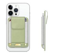 CASEBOT Magsafe Wallet - Tarjetero magnético para iPhone 16/15/14/13/12 Series, compatible con 6 tarjetas, bloqueo RFID seguro, tarjetero delgado para hombre y mujer, verde, 3.7X2.5 zoll, Clásico