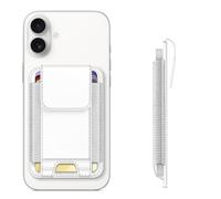 CASEBOT Magsafe Wallet - Tarjetero magnético para iPhone 16/15/14/13/12 Series, compatible con 6 tarjetas, bloqueo RFID seguro, tarjetero delgado para hombre y mujer, Blanco, 3.7X2.5 zoll, Clásico