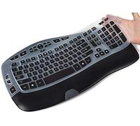 CaseBuy Funda de teclado compatible con Logitech K350 MK550 MK570 Wireless Wave Keyboard Accessories K350 MK550 Keyboard Silicon Protector Skin, negro
