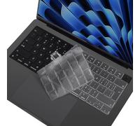 CaseBuy Funda de teclado premium para MacBook Air 2026-2022 de 15 pulgadas M5 M4 M3 M2 A2941 A3114 A3241 A3448 y MacBook Air de 13 pulgadas M5 M4 M3 M2 A2681 A3113 A33 240 A. 3449 EU Layout
