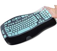 CaseBuy Teclado Skin compatible con Logitech MK550 Wireless Wave K350 Accesorios de teclado, Ultra Thin K350 MK570 Funda protectora para teclado, color menta