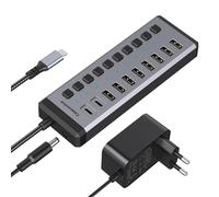 Casecentive 10-in-1 USB-C & USB-A 10Gbps Charging Hub - 8720153797115