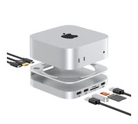 Casecentive 8 en 1 Hub y soporte HDMI de aluminio Mac Mini M4/M4 Pro/M5 Pro/M6 - 8720153797023