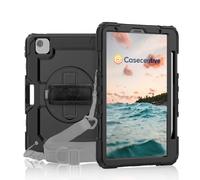 Casecentive Handstrap Pro Hardcase met handvat iPad Air 10.9 2020 / 2022 zwart - SDG-AIR4-2020